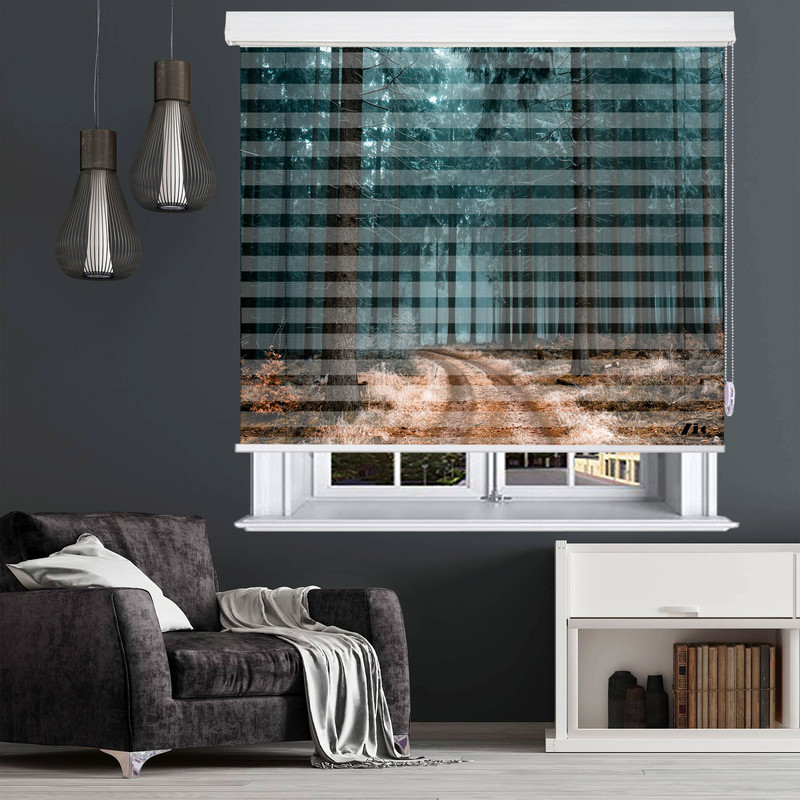 پرده زبرا زیو مدل O-7025 سایز 200x150 سانتی متر