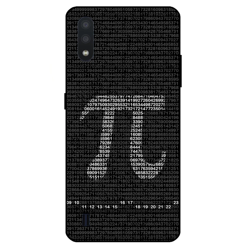 کاور مگافون طرح عدد پی مدل 7240 مناسب برای گوشی موبایل سامسونگ Galaxy A01