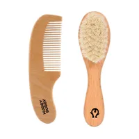 ست شانه و برس کودک هاگی باگی مدل چوبی