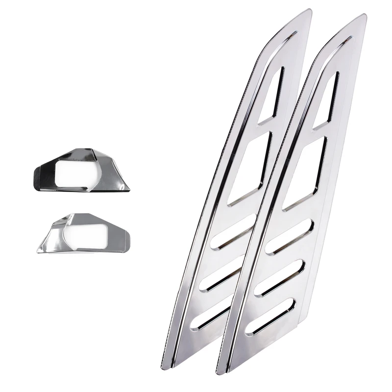 قاب استیل لچکی شیشه عقب خودرو مدل اسپرت به همراه قاب راهنما مناسب برای پراید بسته 4 عددی