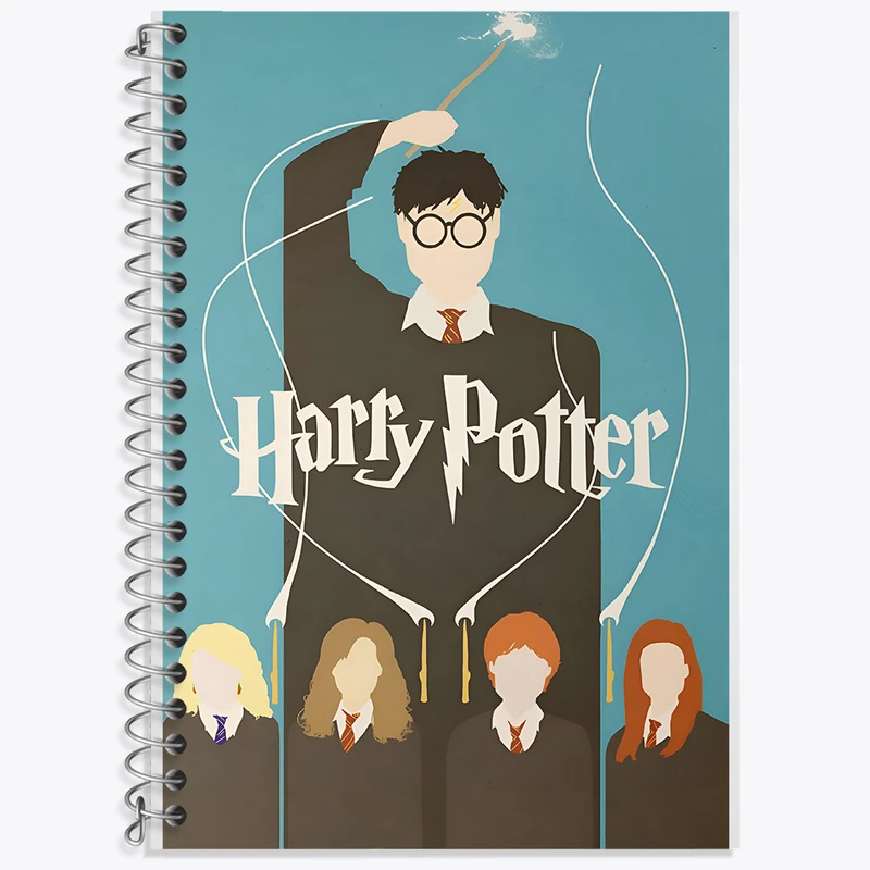 دفتر زبان 50 برگ خندالو مدل دو خط طرح هری پاتر (Harry Potter) کد N3144