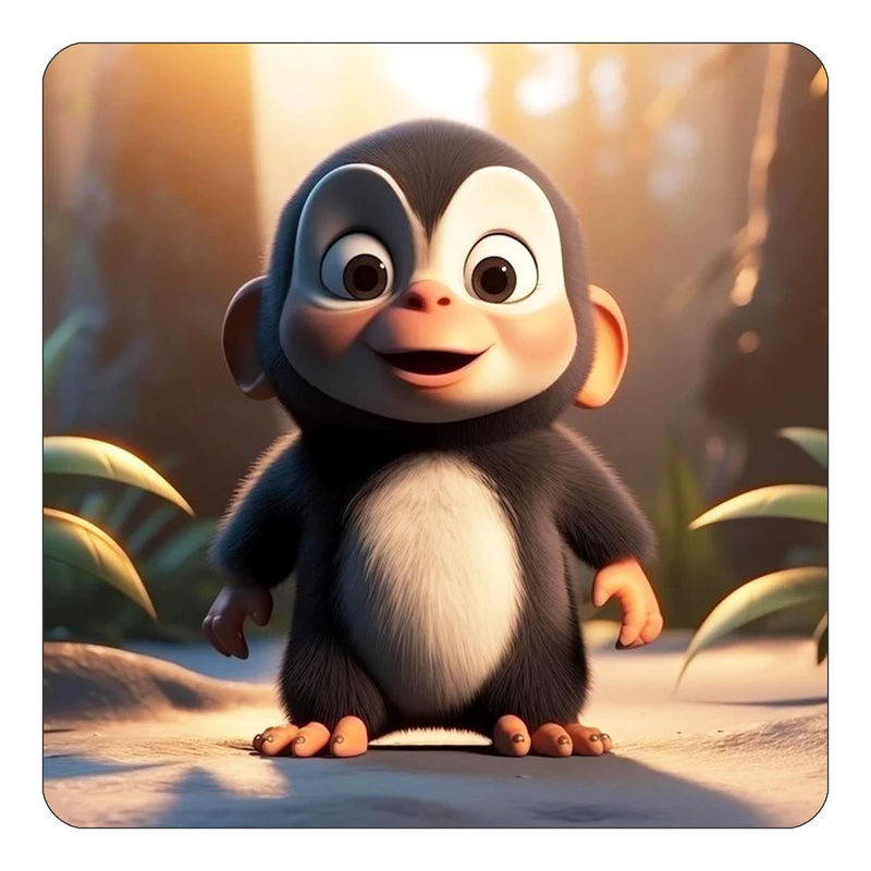 مگنت کاکتی طرح حیوانات کارتونی مدل mp27672