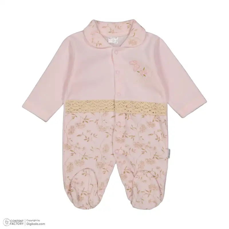 ست سرهمی و کلاه نوزادی مدرو بیبی مدل 870-1