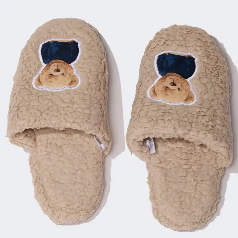 دمپایی حوله ای مردانه دفکتو مدل تدی استپ دار