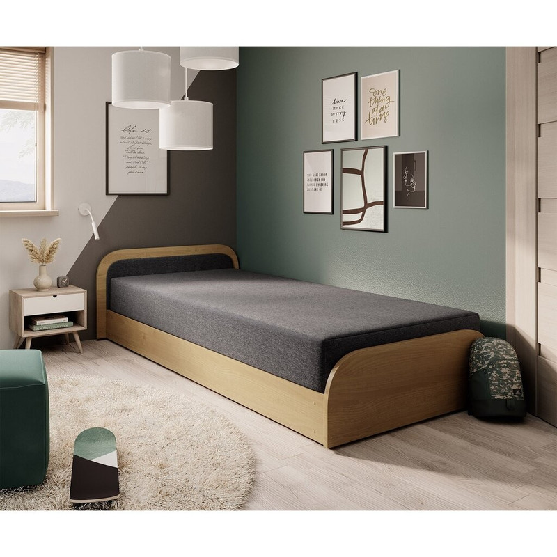 تخت خواب ملامینه یک و نیم نفره مدل S-888 سایز 200×120 سانتی‌متر