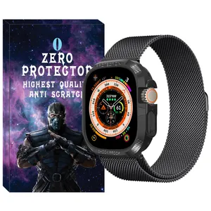 بند زیرو مدل Milanese Armor Jelly مناسب برای اپل واچ Ultra 49 میلیمتری به همراه کاور