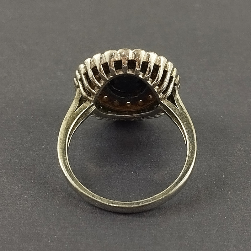 انگشتر نقره زنانه سلین کالا مدل یاقوت کبود کد 45