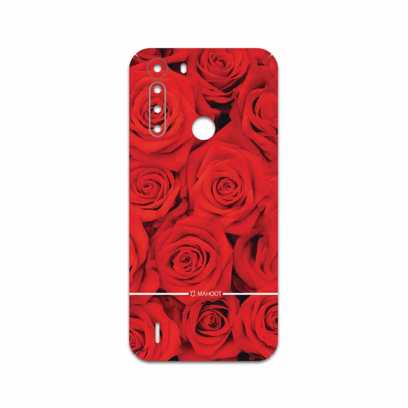 برچسب پوششی ماهوت مدل Red-Flower مناسب برای گوشی موبایل موتورولا One Fusion
