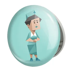 آینه جیبی خندالو طرح تایپ شخصیتی حامی ISFJ مدل تاشو کد 7713 