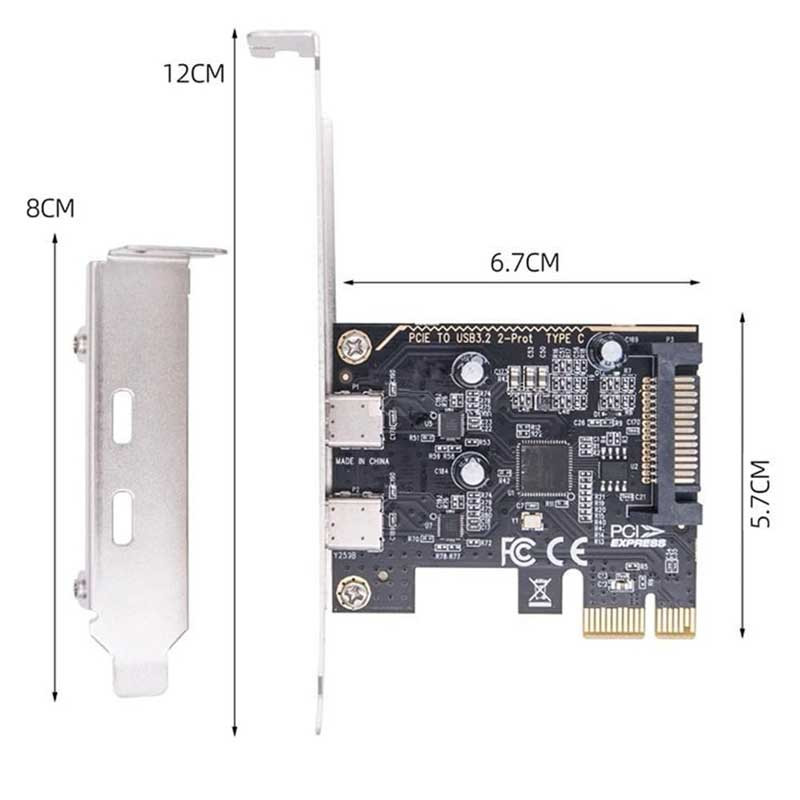کارت تبدیل PCI-E به USB-C مدل NETPIL TP48