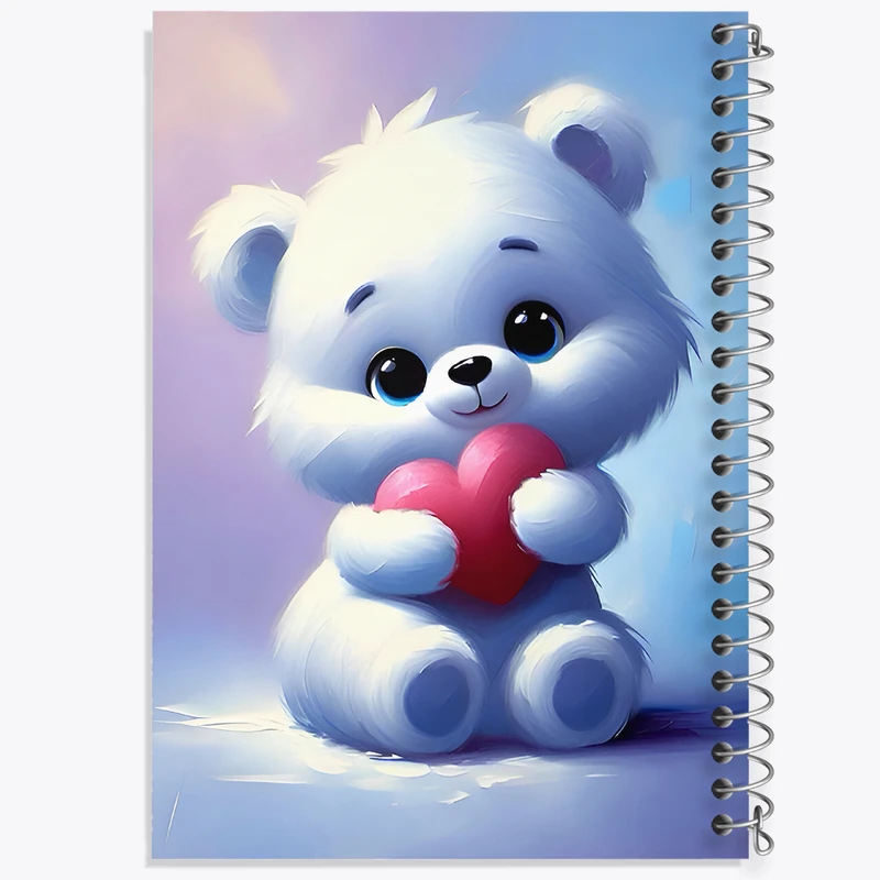 دفتر لیست خرید 50 برگ خندالو طرح خرس کیوت کد F7899