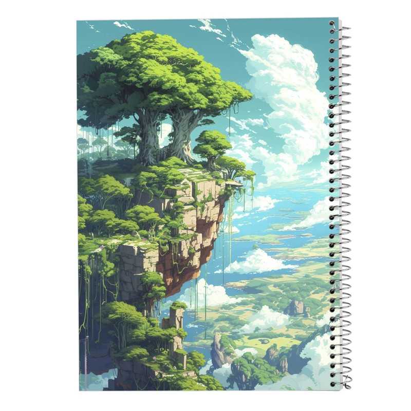 دفتر مشق 50 برگ مدوپد مدل طبیعت کد DF15390