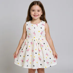 پیراهن دخترانه مدل فلامینگو