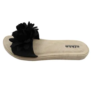 دمپایی زنانه نیکتا مدل 015-9-BK گلدار