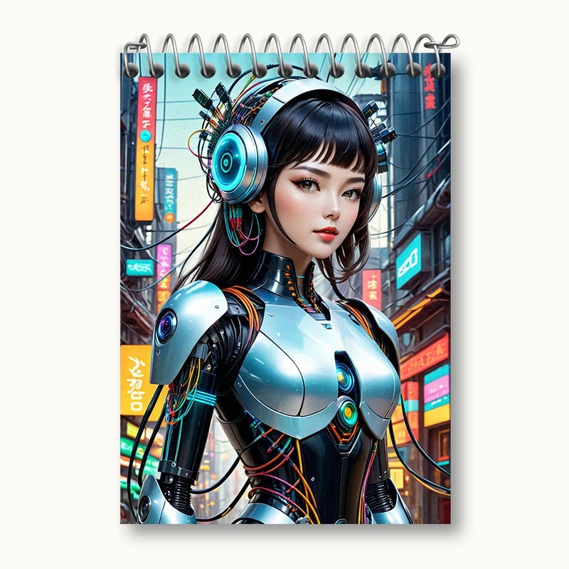 دفتر یادداشت 50 برگ خندالو مدل دخترانه کد N1214