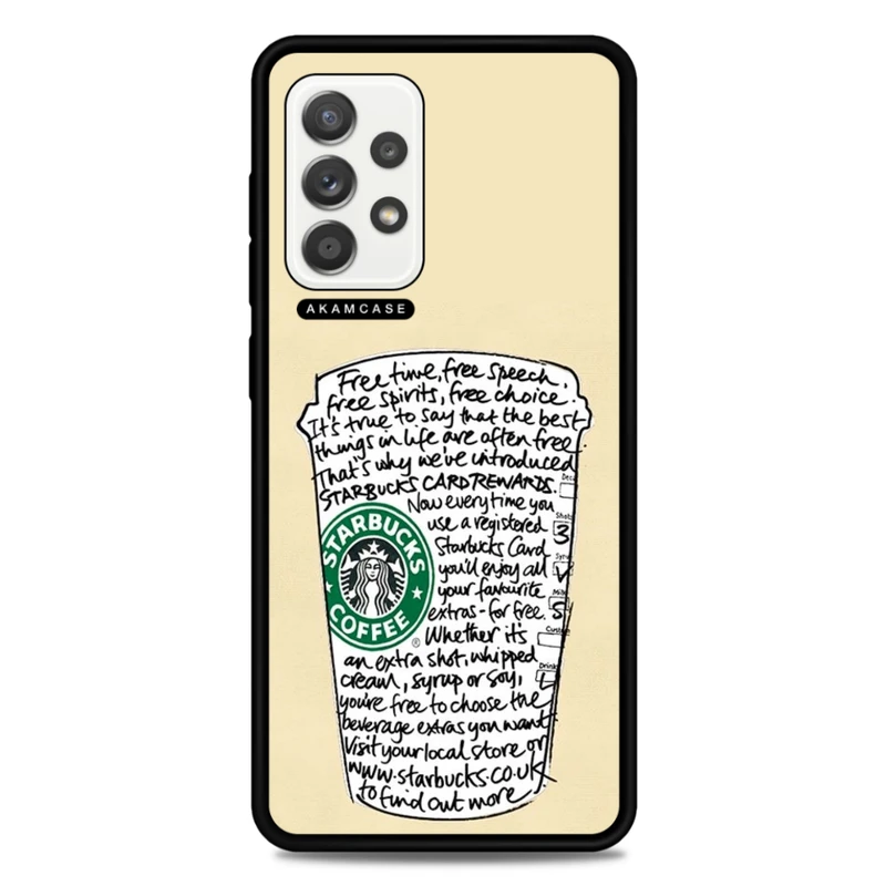 کاور آکام مدل AMCWSGA52-STARBUCKS14 مناسب برای گوشی موبایل سامسونگ Galaxy A52  