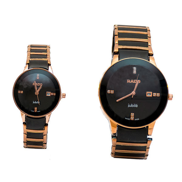 ست ساعت مچی عقربه ای  زنانه و مردانه مدل 02