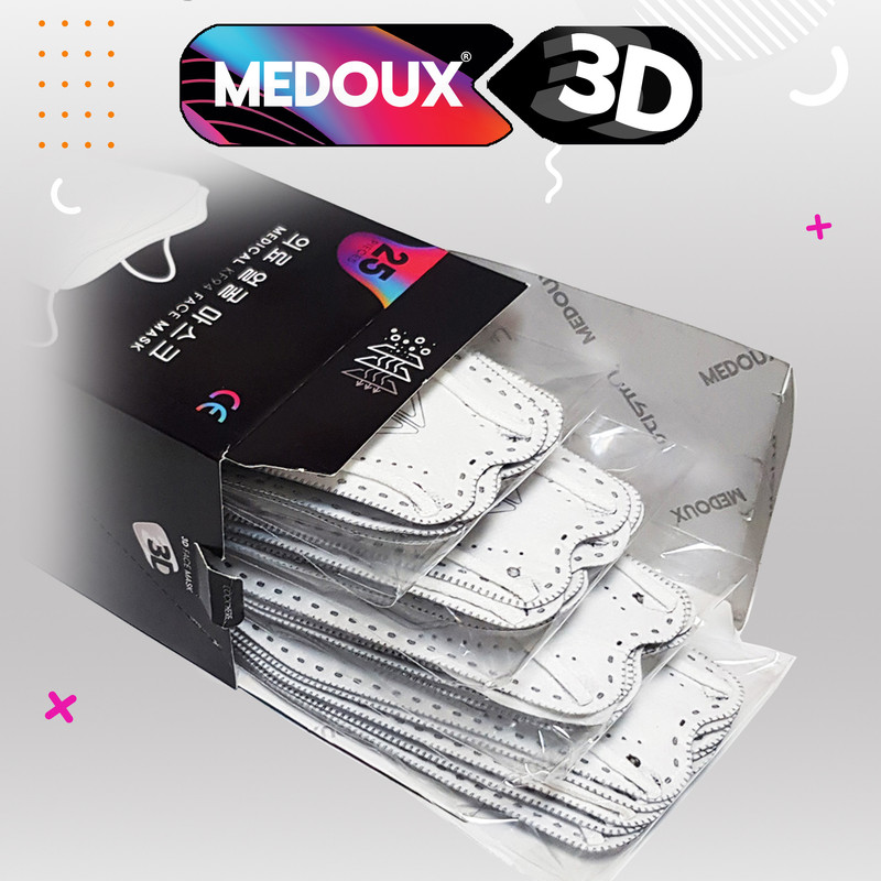 ماسک تنفسی مداکس مدل سه بعدی پنج لایه کد 3D kf94 بسته 25 عددی ماسک تنفسی مداکس مدل سه بعدی پنج لایه کد 3D kf94 بسته 25 عددی