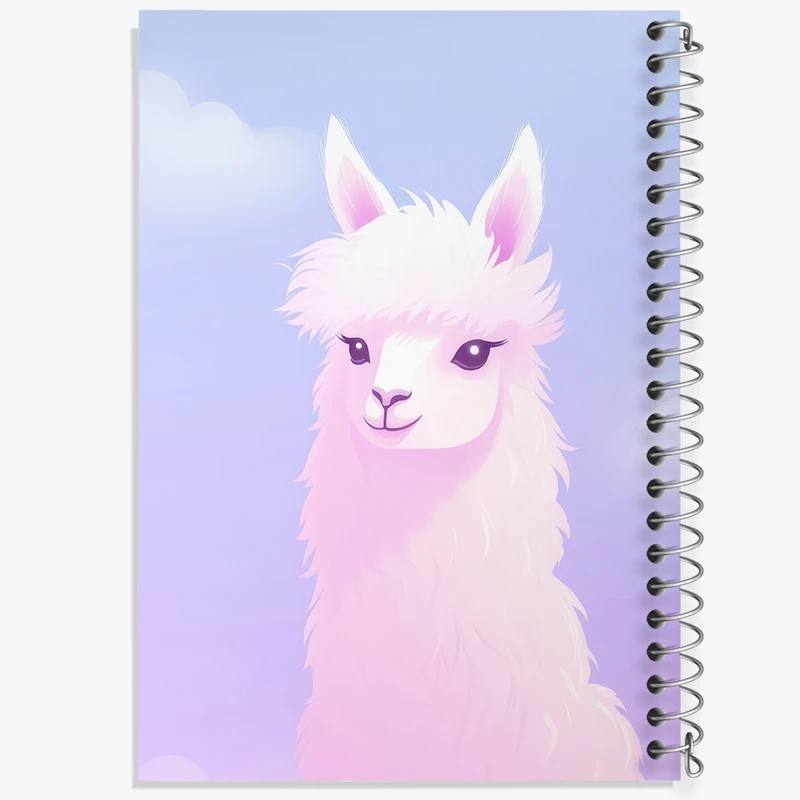 دفتر نقاشی 50 برگ خندالو طرح لاما کیوت کد F2812