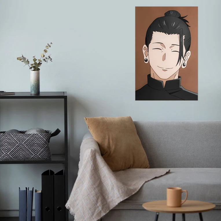 پوستر گوفی مدل گتو سوگورو چان مهربون و کیوت انیمه جوجوتسو کایسن طرح Geto Suguru Cute Jujutsu Kaisen Anime کد CHAN