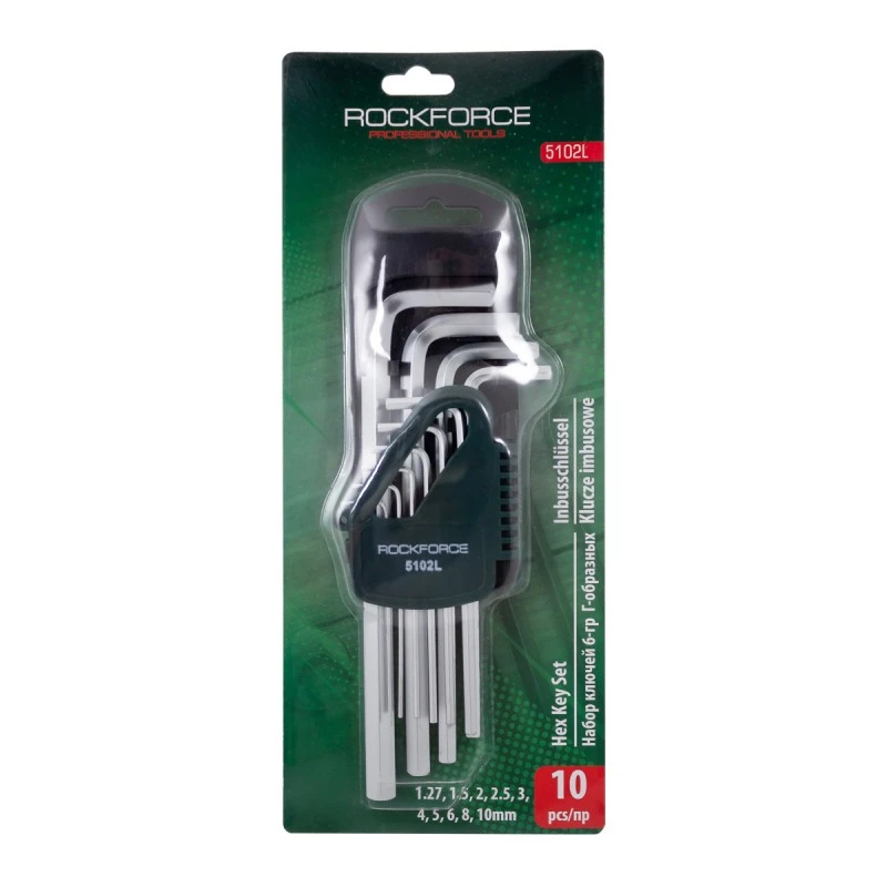 آچار الن راک فورس مدل UY22295 مجموعه 10 عددی