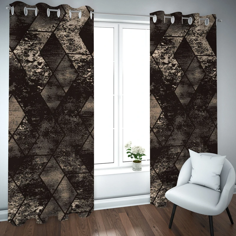 پرده مدل چاپی هازان سایز 300×150 سانتی متر 