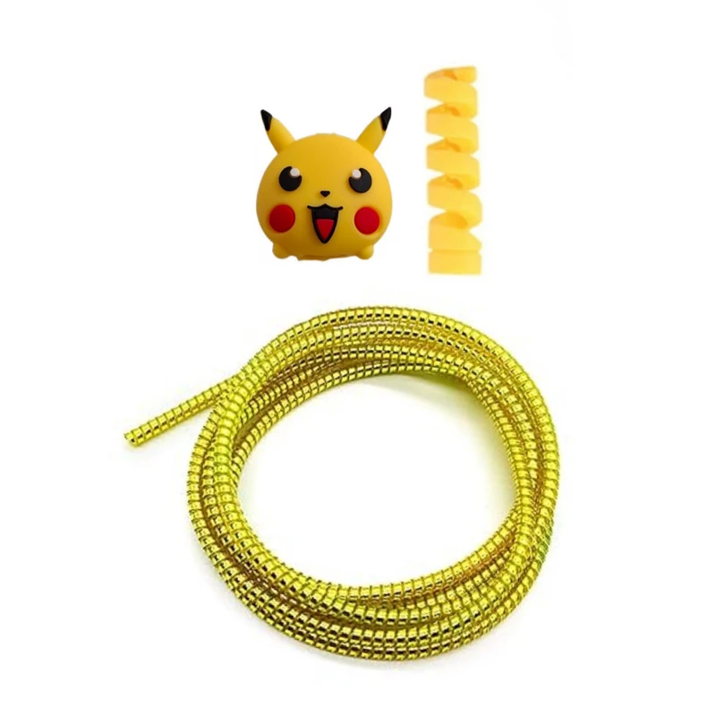 محافظ کابل شارژ و هندزفری مدل Pokemon100 کد43 بسته سه عددی 