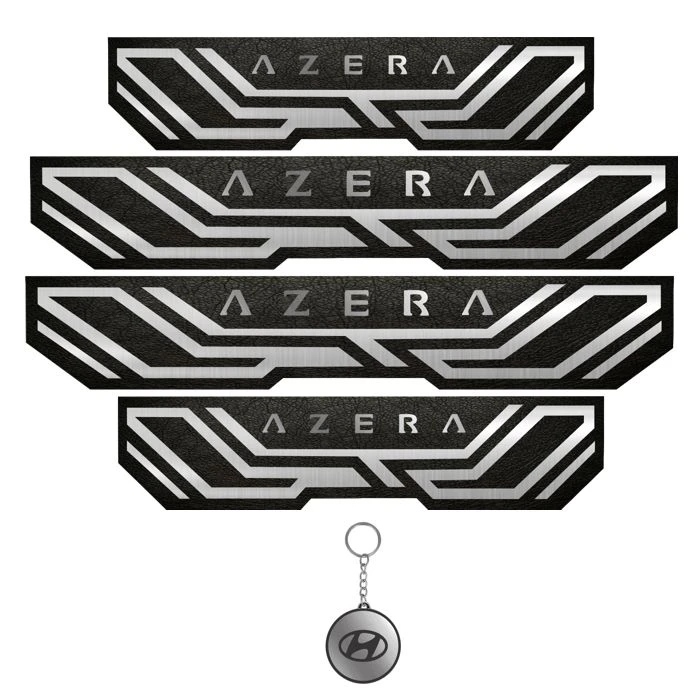 برچسب بدنه خودرو مهدیار کد PKA 2058 مناسب برای هیوندا آزرا مجموعه 4 عددی به همراه جاکلیدی