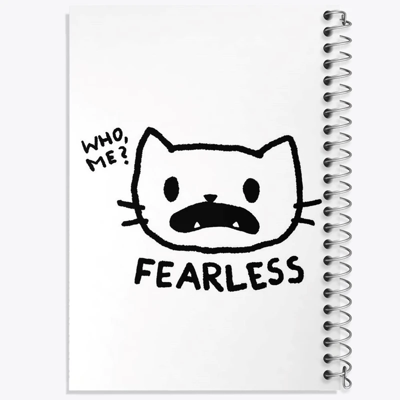 دفتر لیست خرید 50 برگ خندالو طرح گربه ترسو کد 29310