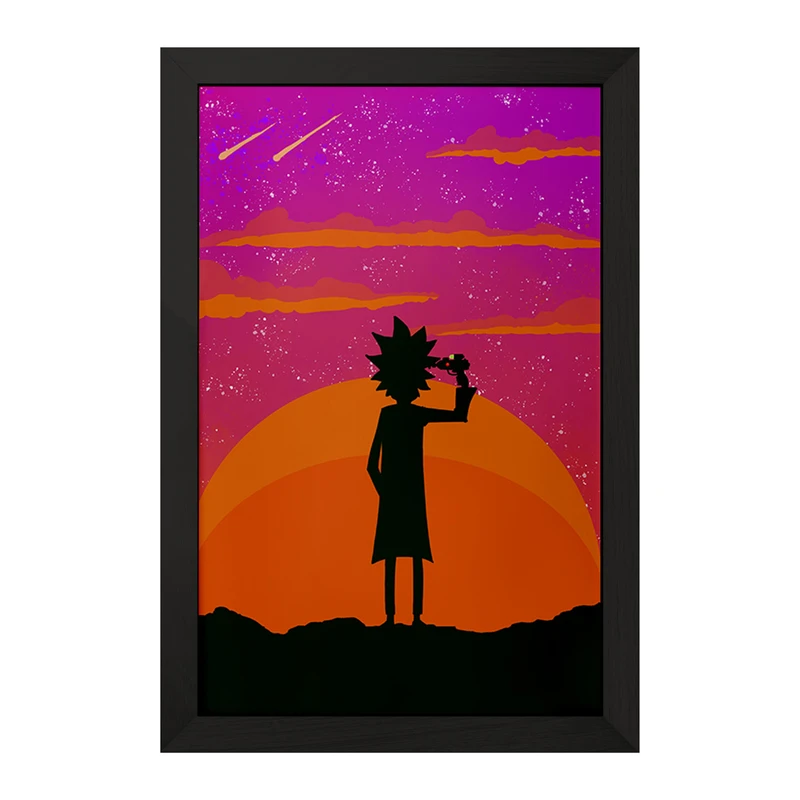 تابلو خندالو مدل ریک و مورتی (Rick and Morty) کد F181