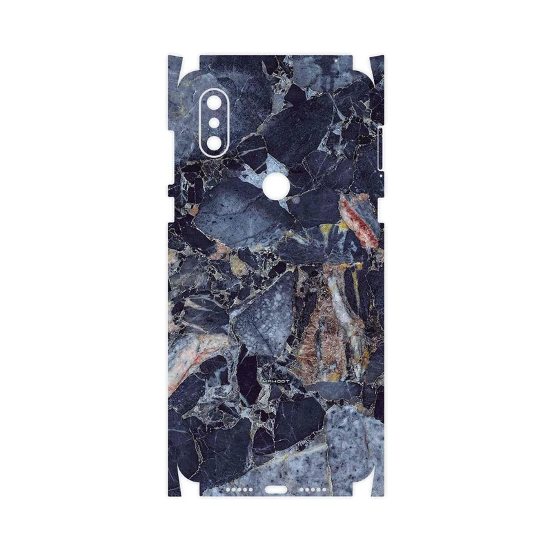 برچسب پوششی ماهوت مدل Broken black marble-FullSkin مناسب برای گوشی موبایل شیائومی Mi Mix 3