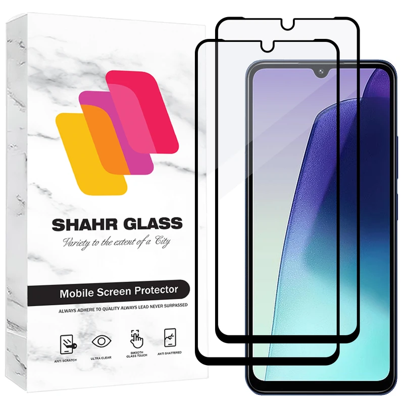 محافظ صفحه نمایش شیشه ای شهر گلس مدل FUL2 مناسب برای گوشی موبایل شیائومی Redmi 14C 4G / Redmi 14C 5G / Redmi 14R / Poco C75 4G / Poco C75 5G / Redmi A4 / Redmi A3 Pro / Poco M7 5G بسته دو عددی