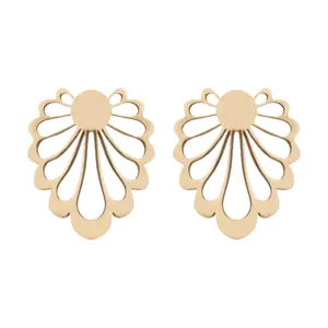 گوشواره طلا 18 عیار زنانه الن نار مدل 0827