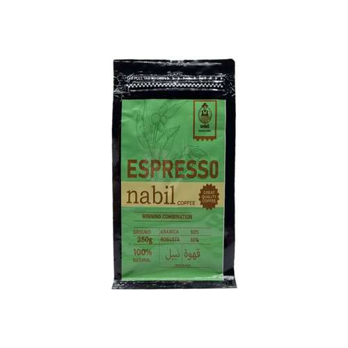 پودر قهوه اسپرسو 50 عربیکا 50 روبوستا نبیل کافی - 250 گرم