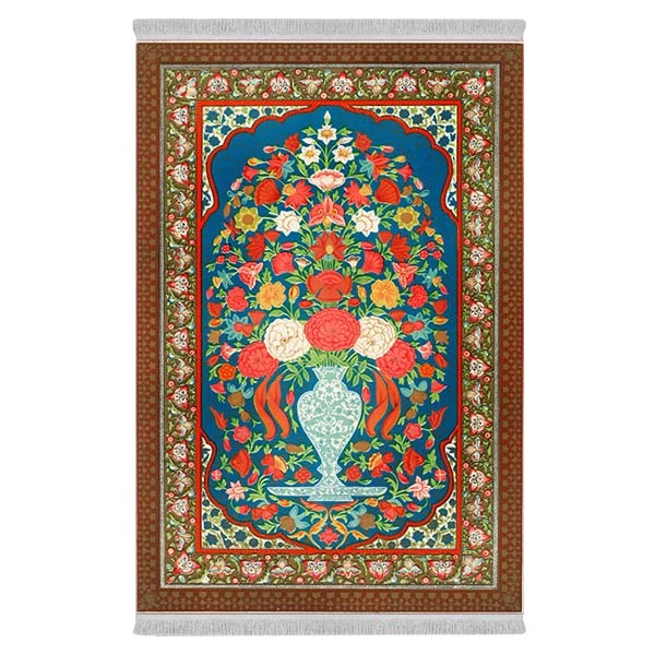 فرش پارچه‌ای دفه مدل فرشینه طرح مدرن کد 8081