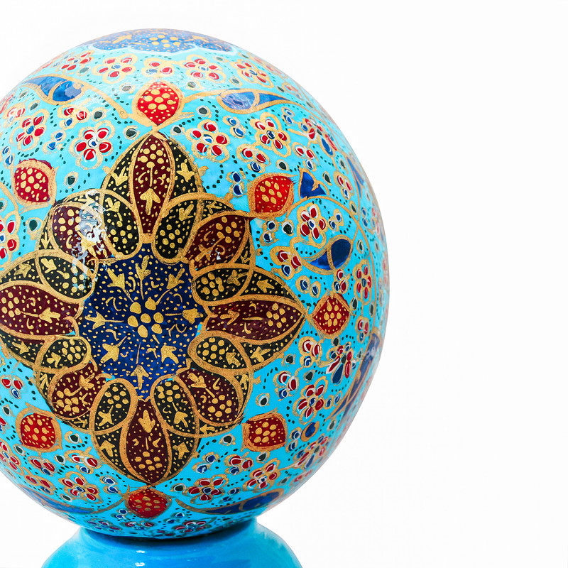 تخم شترمرغ  تزیینی مدل مگنت دار طرح یا أباعبدالله الحسین (ع) کد 2015