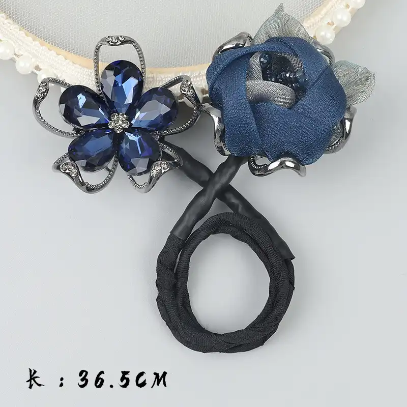 گیره مو زنانه مدل باندفر طرح گل کاغذی