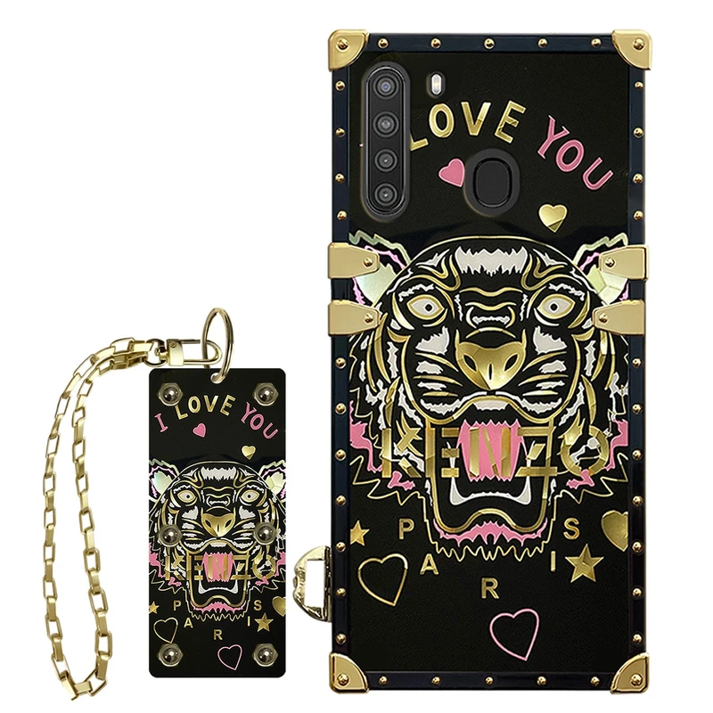 کاور مدل LX99 کد KENB مناسب برای گوشی موبایل سامسونگ Galaxy A21 به همراه آویز