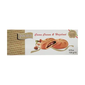 بیسکویت با مغزی کرم کاکائویی فندقی پانیکو - 125 گرم بسته 9 عددی