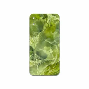 MAHOOT Green Crystal Marble Cover Sticker for Apple iPhone XR