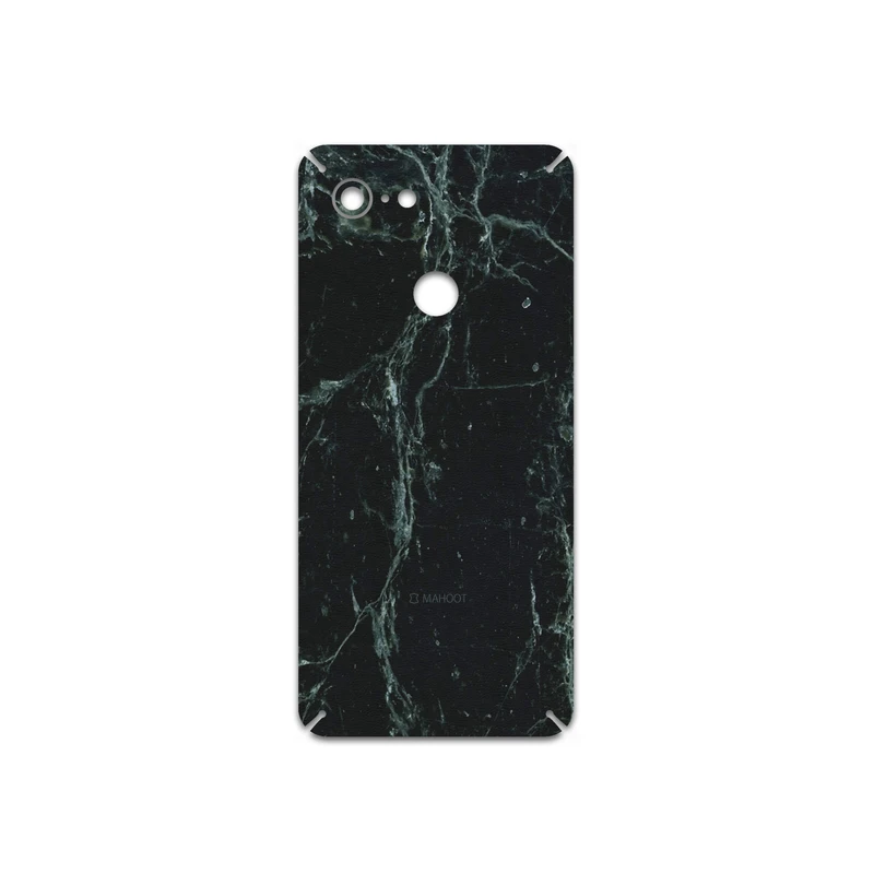 برچسب پوششی ماهوت مدل Graphite-Green-Marble مناسب برای گوشی موبایل گوگل Pixel 3