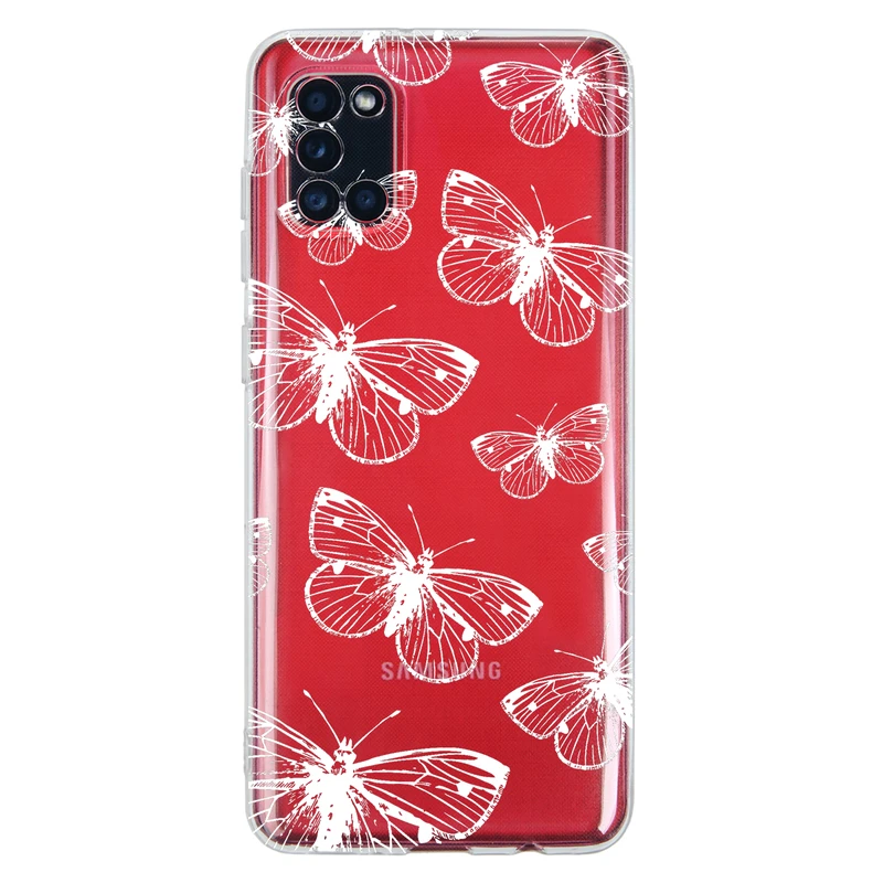 کاور مگافون طرح پروانه مدل C54-W مناسب برای گوشی موبایل سامسونگ Galaxy A31