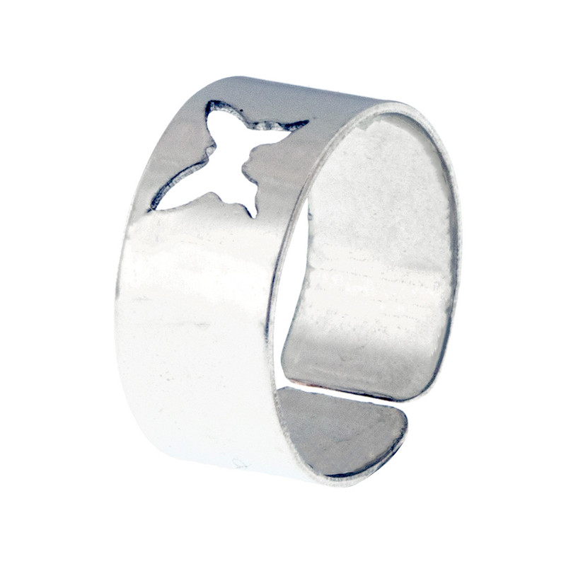 انگشتر زنانه برانت مدل مکمل پروانه بسته دو عددی