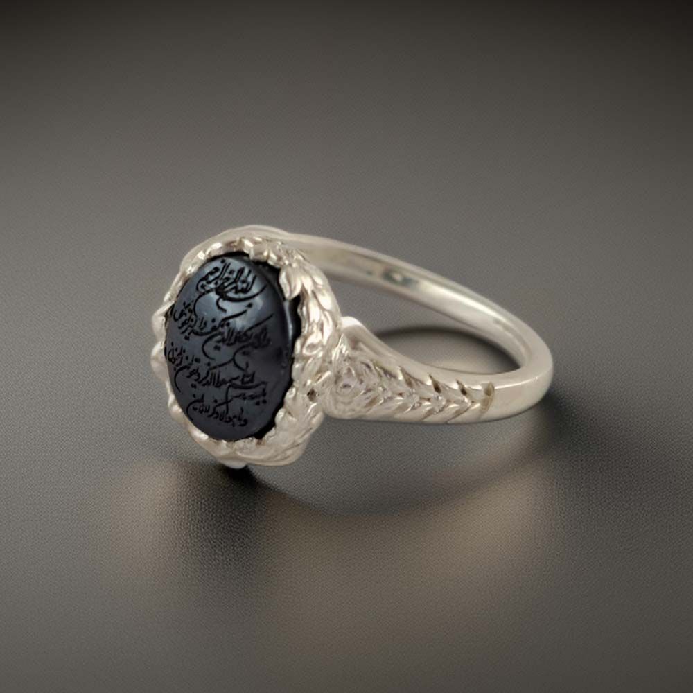 انگشتر نقره زنانه ملک زیور مدل وان یکاد حدید کد 44 -  - 2