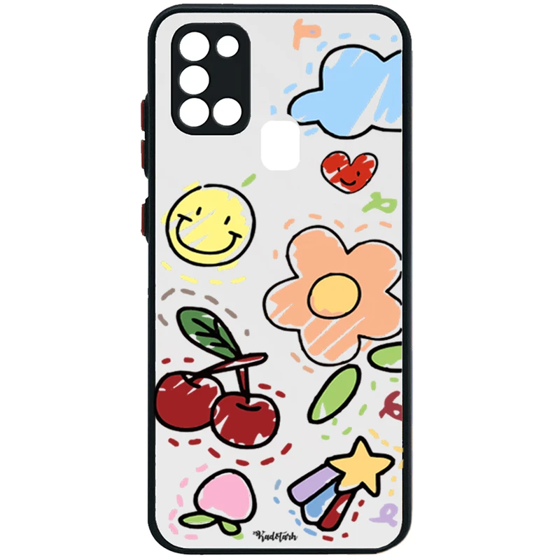 کاور طرح Funny Stickers مناسب برای گوشی موبایل سامسونگ  Galaxy A21s