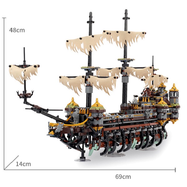 ساختنی مدل کشتی دزدان کاراییب مدل 19036