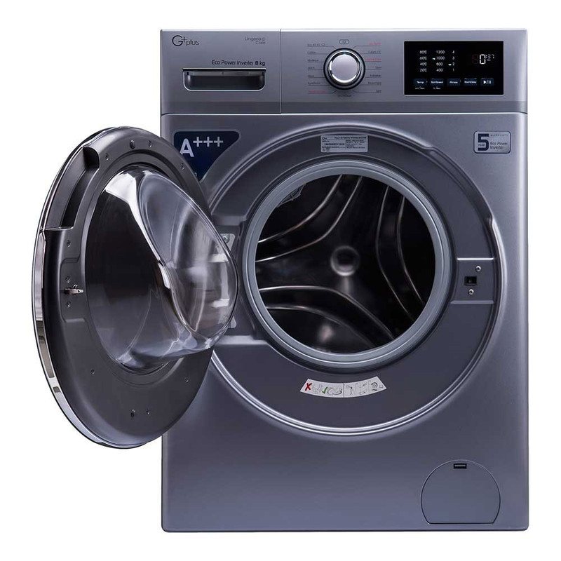 ماشین لباسشویی جی پلاس مدل GWM-K8220T ظرفیت 8 کیلوگرم