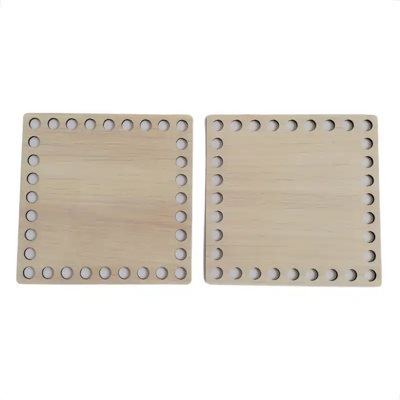 کفی تریکو بافی مدل مربع 10 کد s10-2 بسته دو عددی