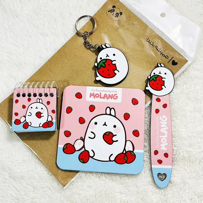 بسته لوازم تحریر مدل خرگوش مولانگ مجموعه 4 عددی