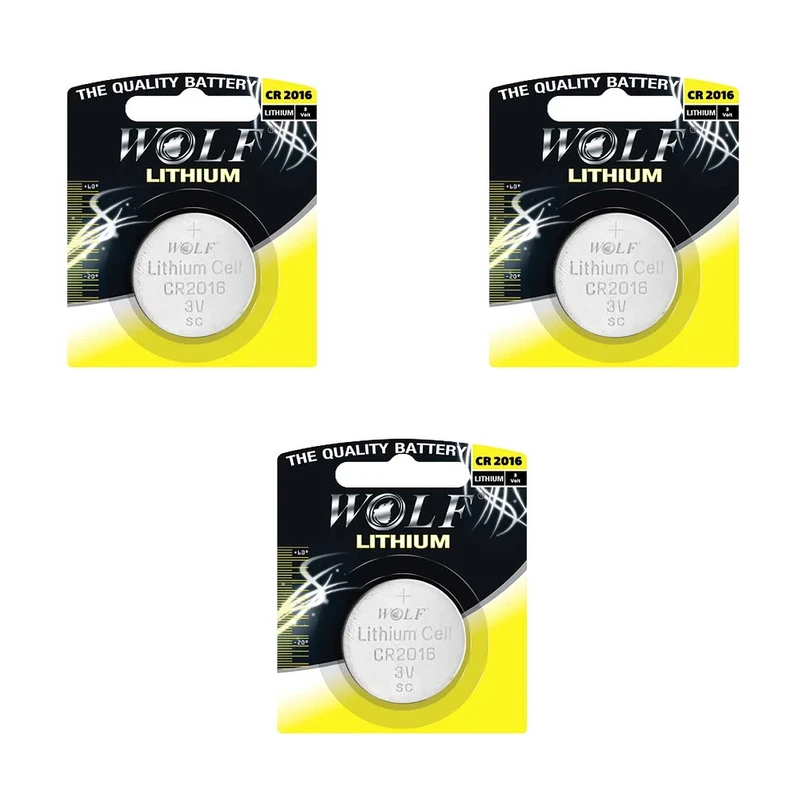 باتری سکه ای ولف مدل 2016 بسته سه عددی